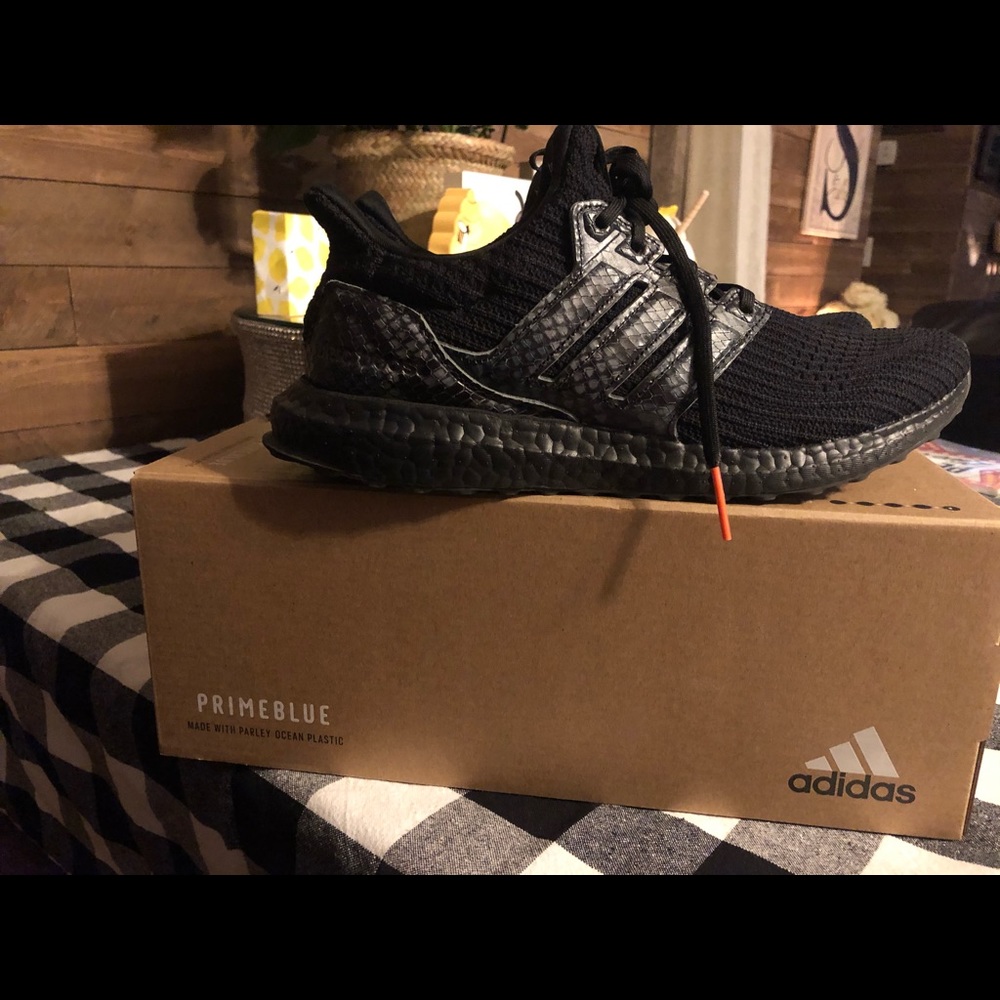 Adidas Snake skin print shoes